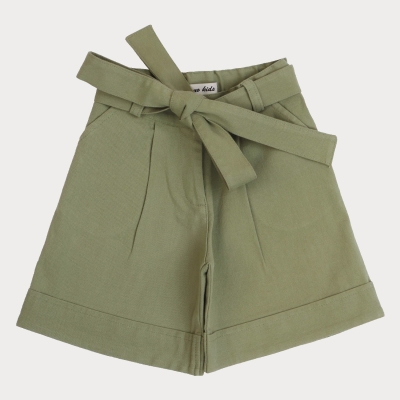 شلوارک‏ کتان‏ دمپا پاکتی (ست با کد 1887)