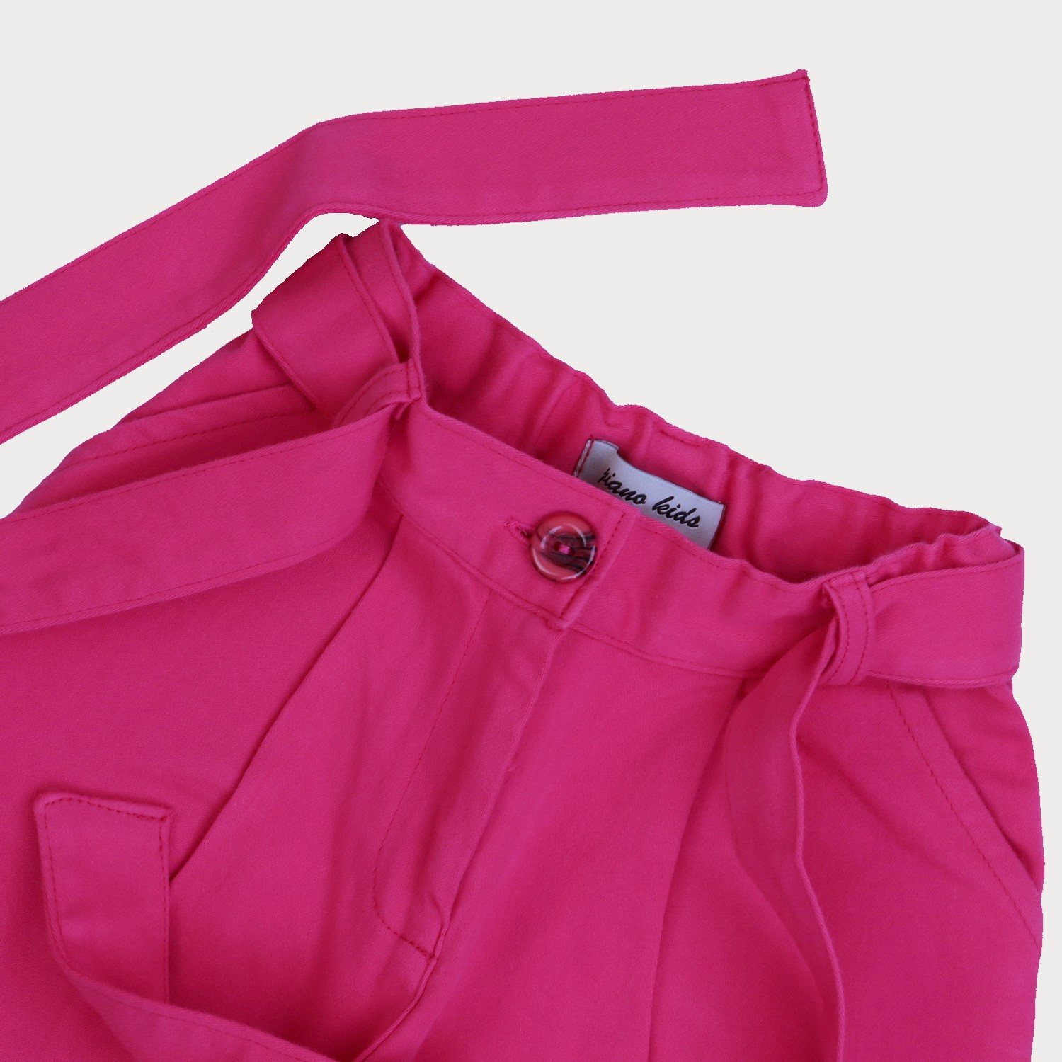 شلوارک‏ کتان‏ دمپا پاکتی (ست با کد 1887)