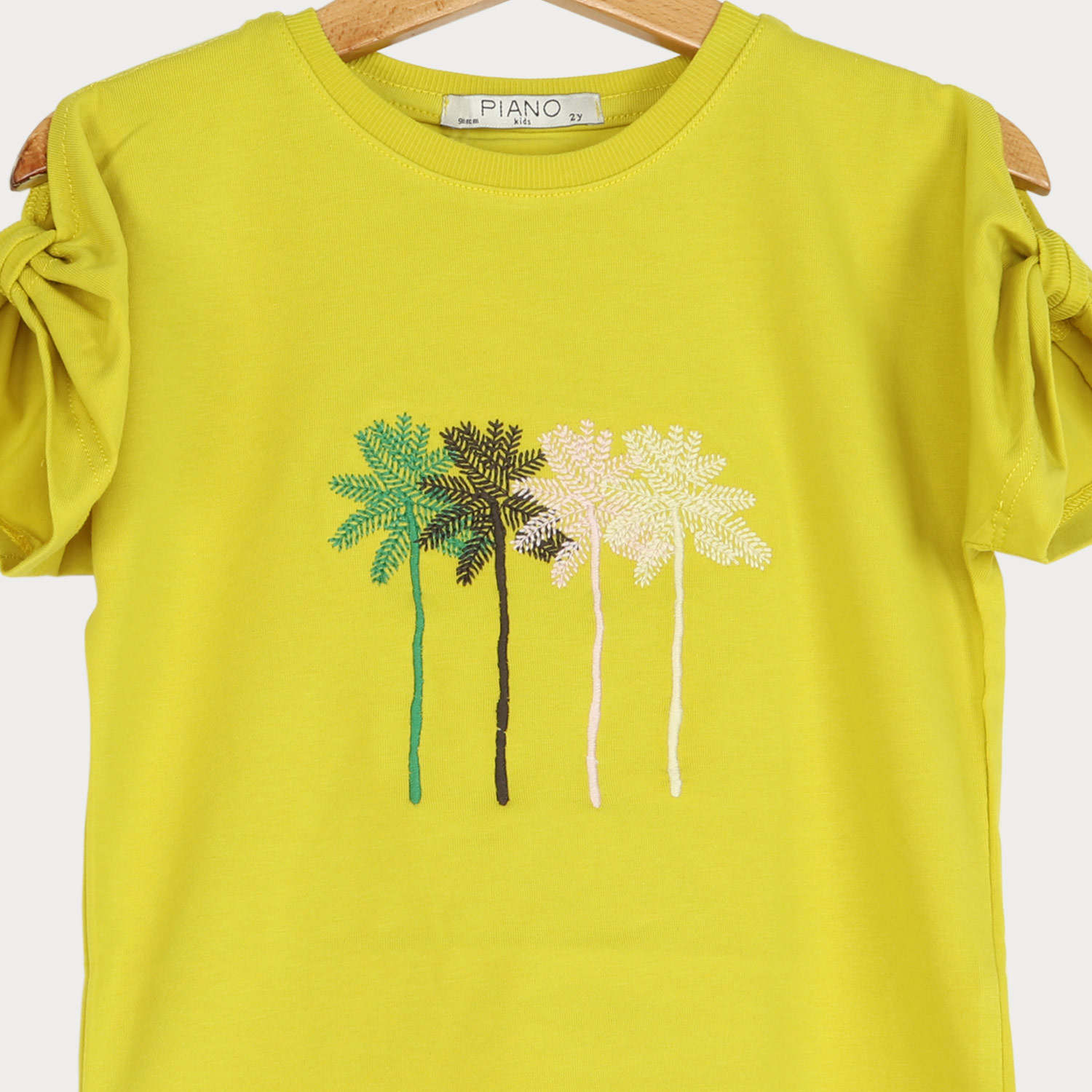 تیشرت‏ یکرو لایکرا آستین ‏پاپیون (ست با کد 1892)