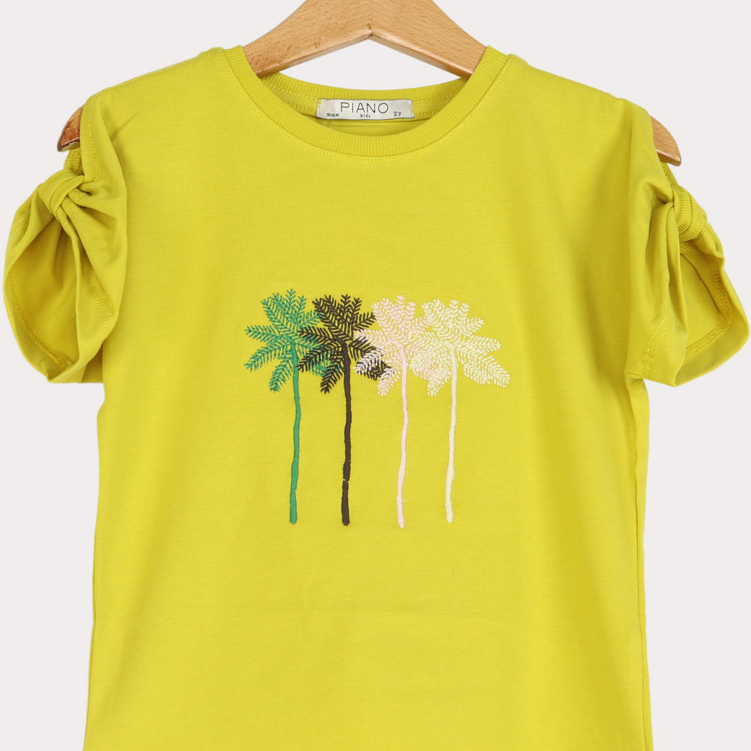 تیشرت‏ یکرو لایکرا آستین ‏پاپیون (ست با کد 1893)