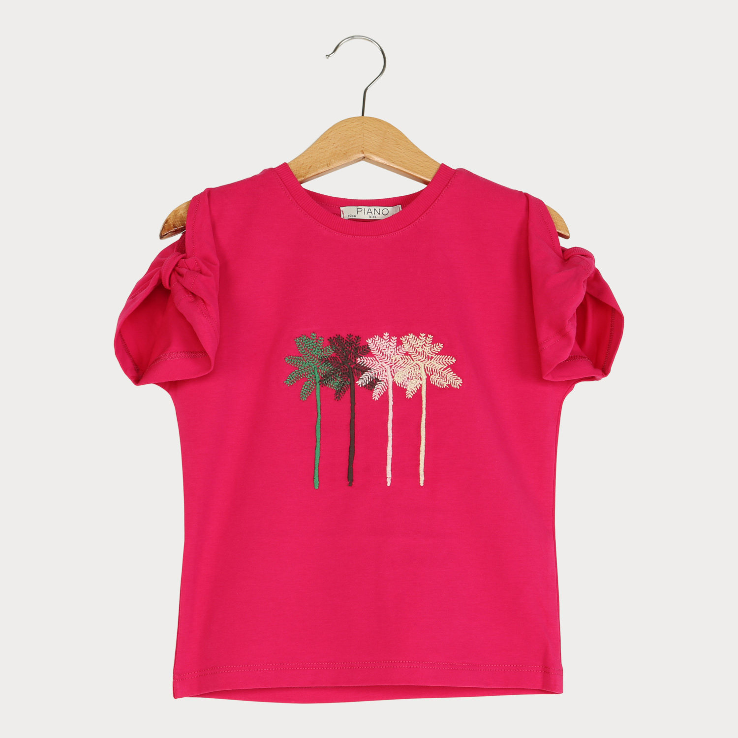 تیشرت‏ یکرو لایکرا آستین ‏پاپیون (ست با کد 1893)