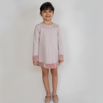 پیراهن  آستین بلند لمه دار