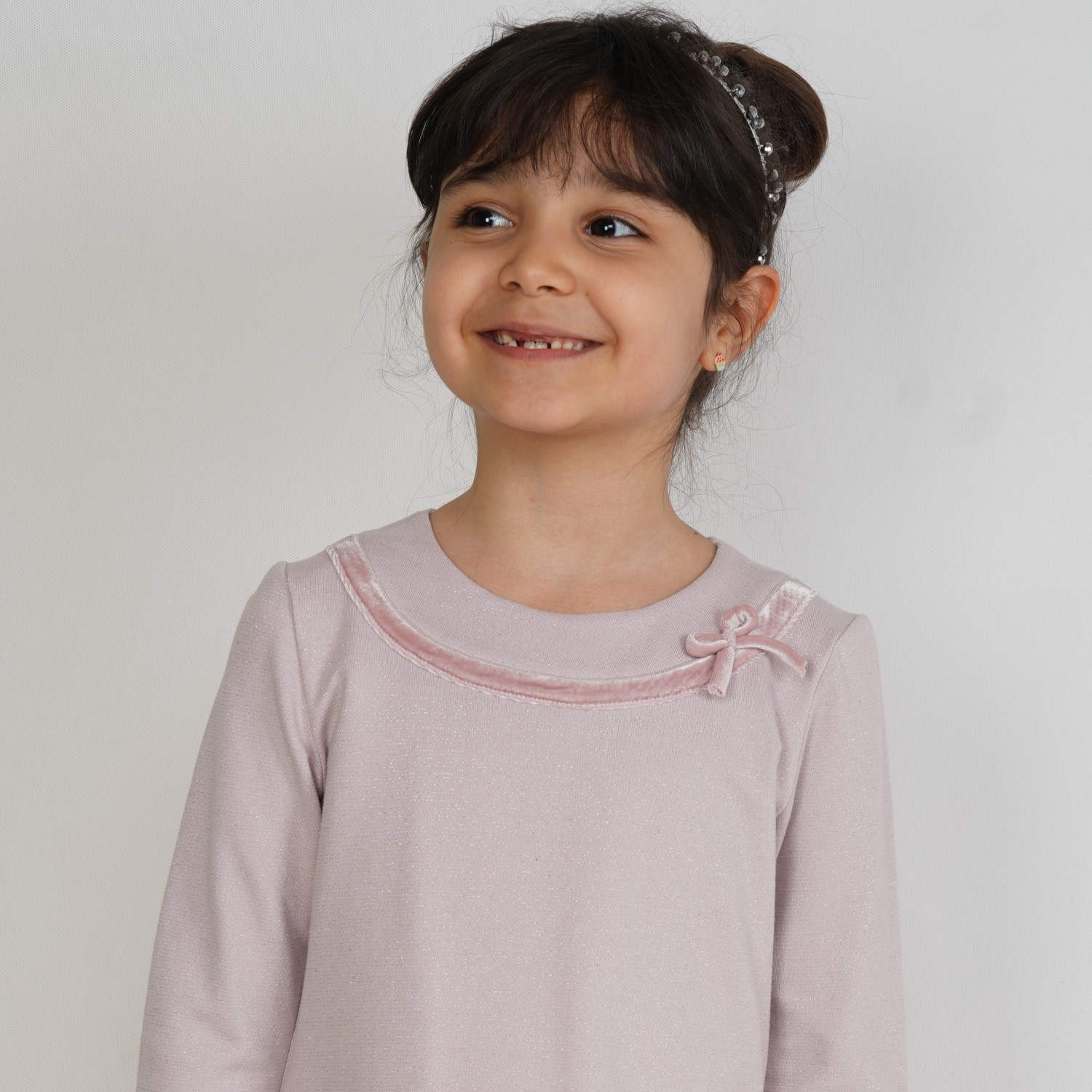 پیراهن  آستین بلند لمه دار