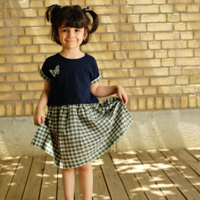 پیراهن یکرو لایکرا و نساجی چهارخانه
