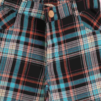 شلوارک ‏ایندیگو چهارخانه‏ (ست با کد 1935)