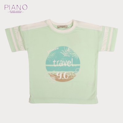 تیشرت‏ یکرو لایکرا سرشانه‏ برش‏ دار