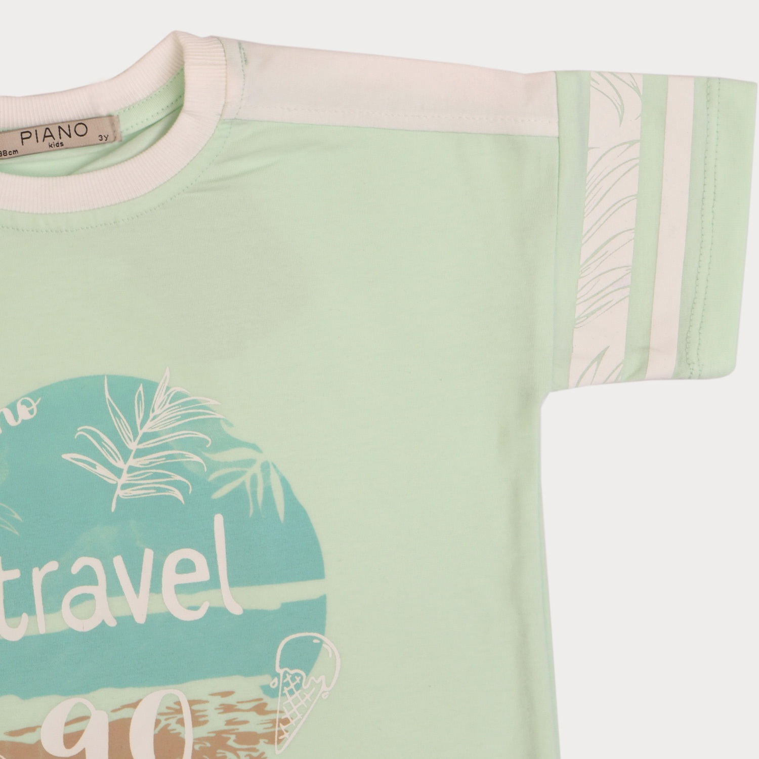 تیشرت‏ یکرو لایکرا سرشانه‏ برش‏ دار