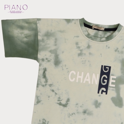 تیشرت ‏یکرو لایکرا ابر و بادی ‏دمپا چاک ‏دار