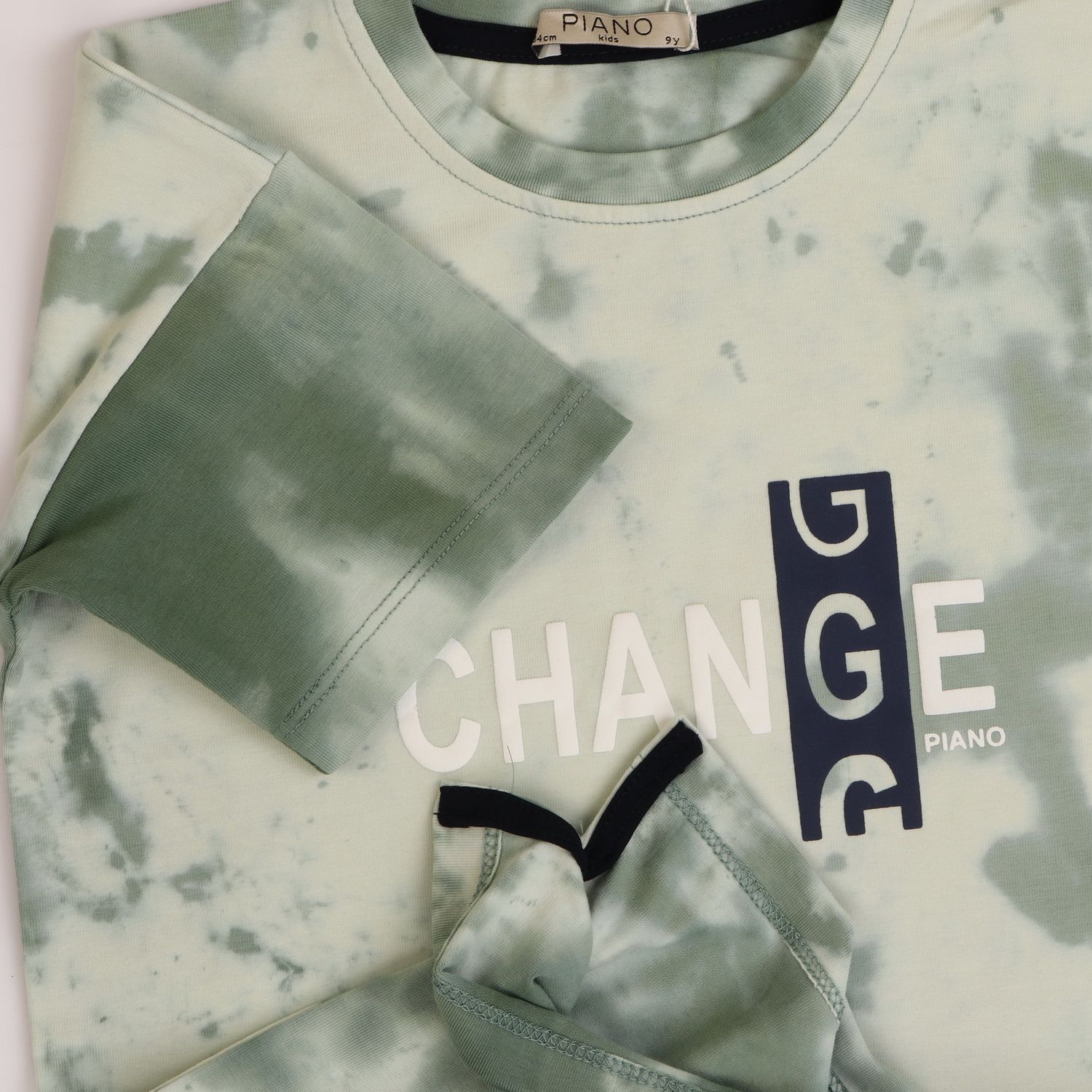 تیشرت ‏یکرو لایکرا ابر و بادی ‏دمپا چاک ‏دار