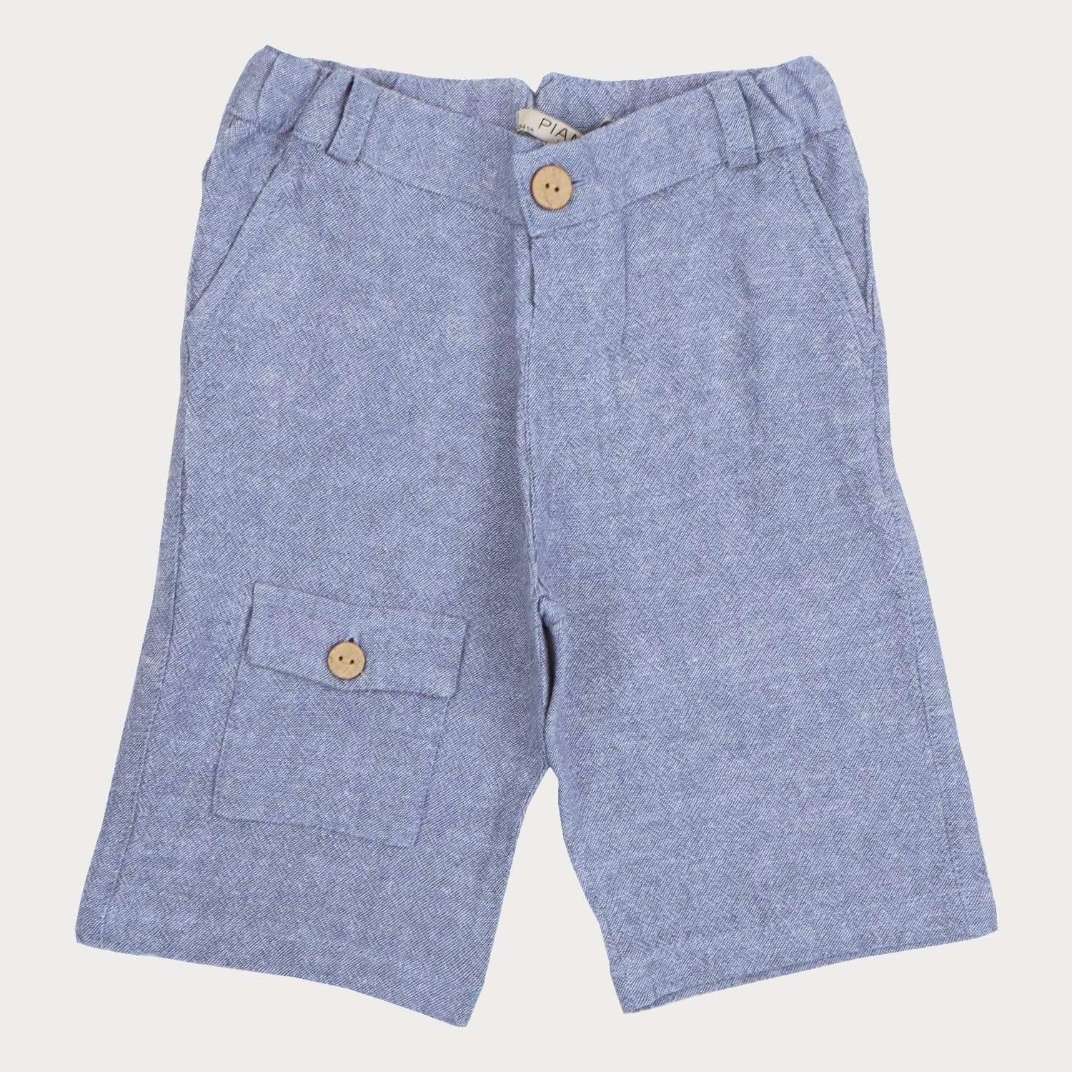 شلوارک‏ لینن ‏افکت ‏دار‏ جیب ‏دار