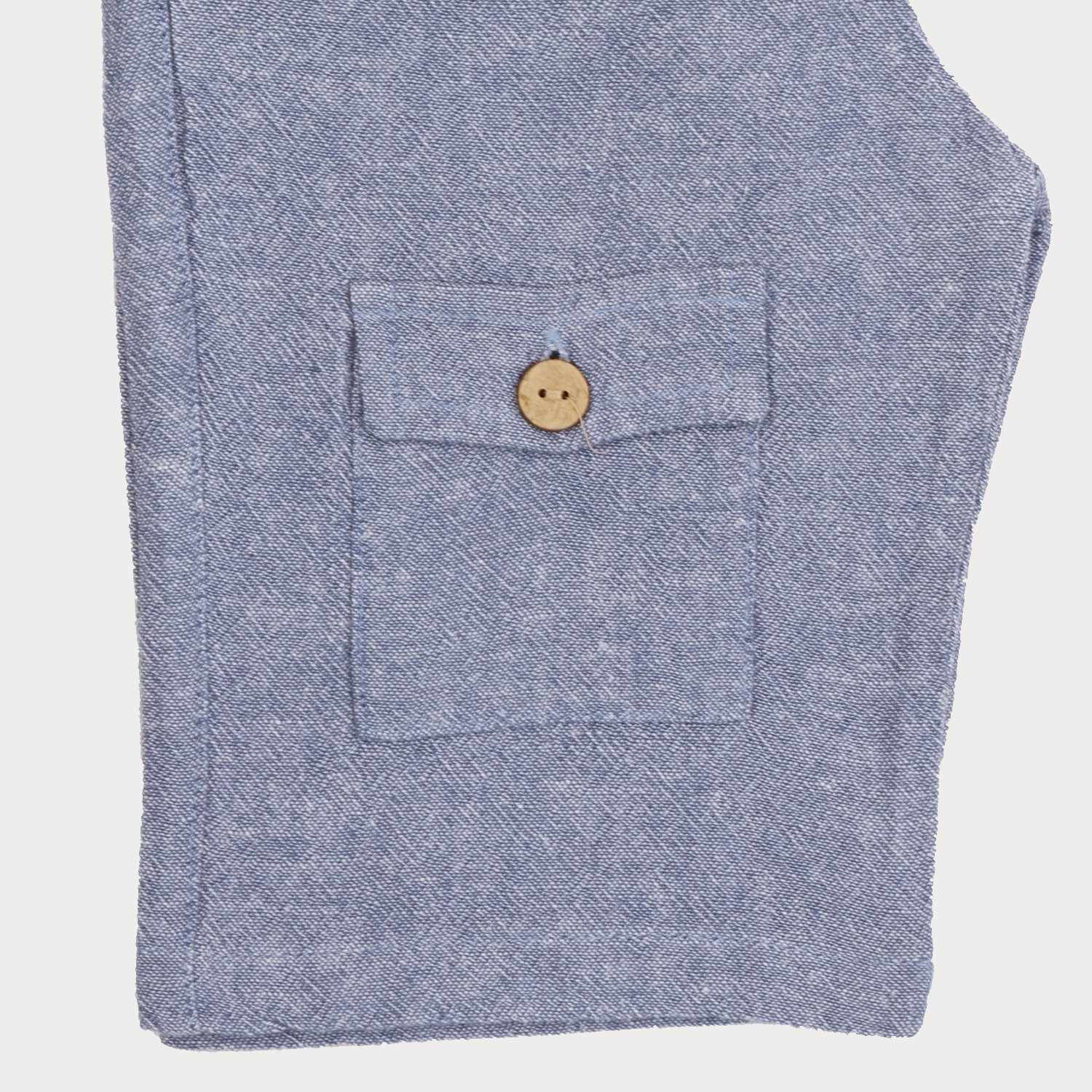 شلوارک‏ لینن ‏افکت ‏دار‏ جیب ‏دار