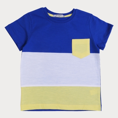 تیشرت ‏یکرو اسلپ ‏با برش‏ و جیب