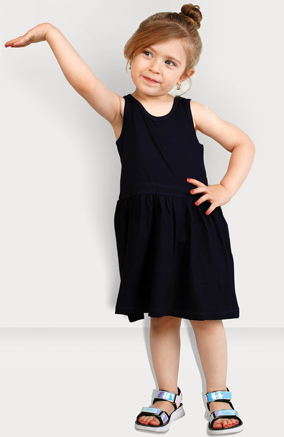 پیراهن ‏ویسکوز آستین‏ حلقه‏ ای