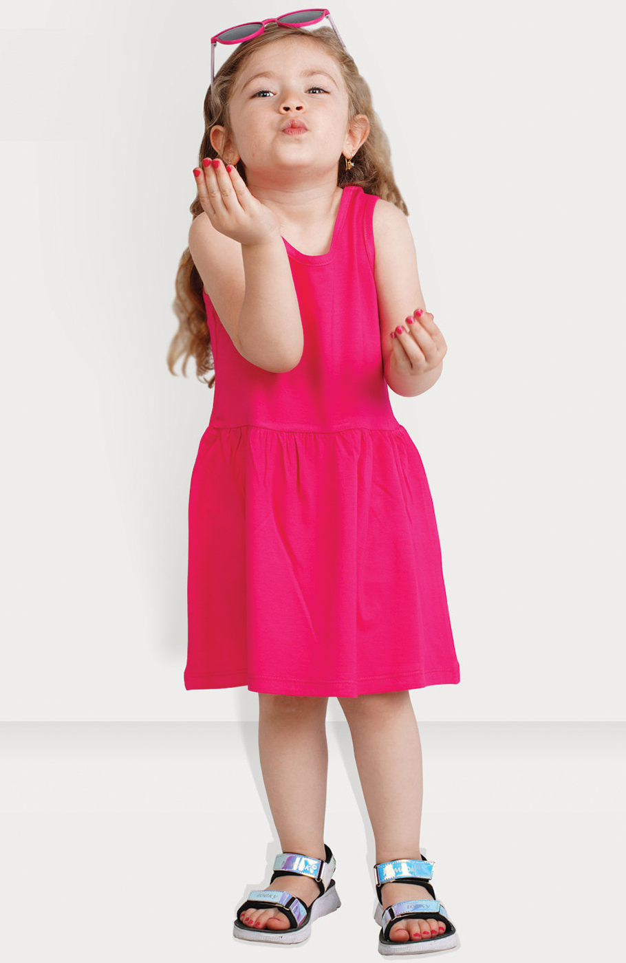 پیراهن ‏ویسکوز آستین‏ حلقه ‏ای