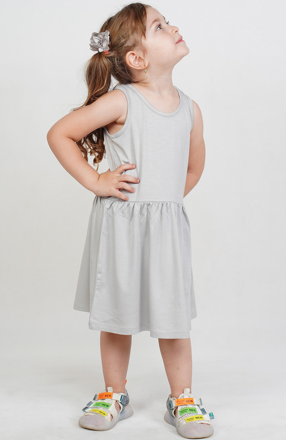 پیراهن ‏ویسکوز آستین‏ حلقه‏ ای