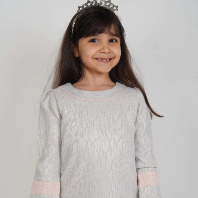 پیراهن ژاکارد(تنه درختی)آستین کش دار