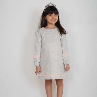 پیراهن ژاکارد(تنه درختی)آستین کش دار