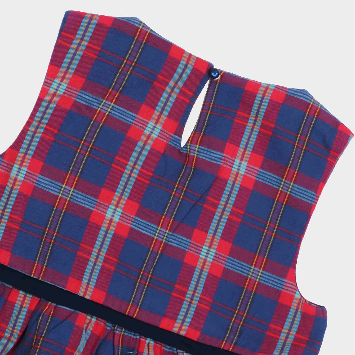 پیراهن‏ دنیم ‏چهارخانه ‏پیش‏ چپ‏ و ‏راستی