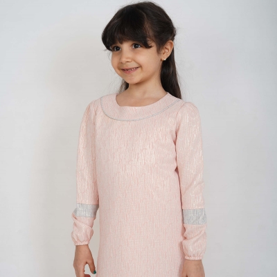 پیراهن ژاکارد(تنه درختی)آستین کش دار