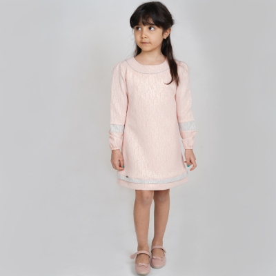 پیراهن ژاکارد(تنه درختی)آستین کش دار