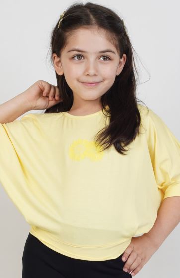 بلوز ویسکوز آستین کوتاه ‏کیمونو