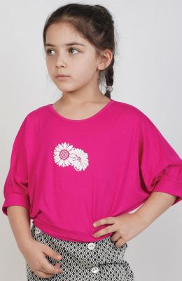 بلوز ویسکوز آستین کوتاه ‏کیمونو