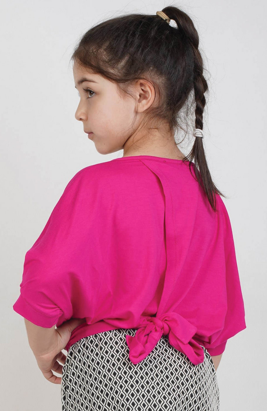 بلوز ویسکوز آستین کوتاه ‏کیمونو