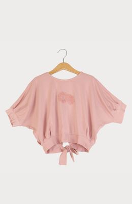 بلوز ویسکوز آستین کوتاه ‏کیمونو