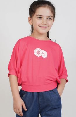 بلوز ویسکوز آستین کوتاه ‏کیمونو