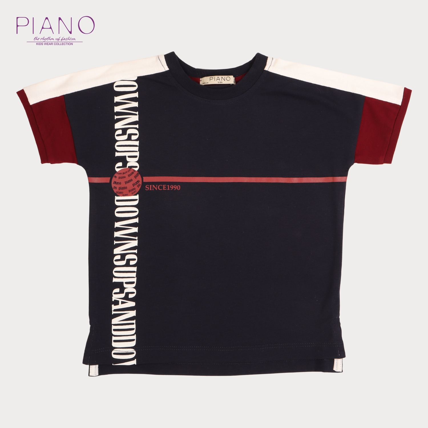 تیشرت‏ یکرو لایکرا آستین ‏برش‏ دار (ست با کد 1912)