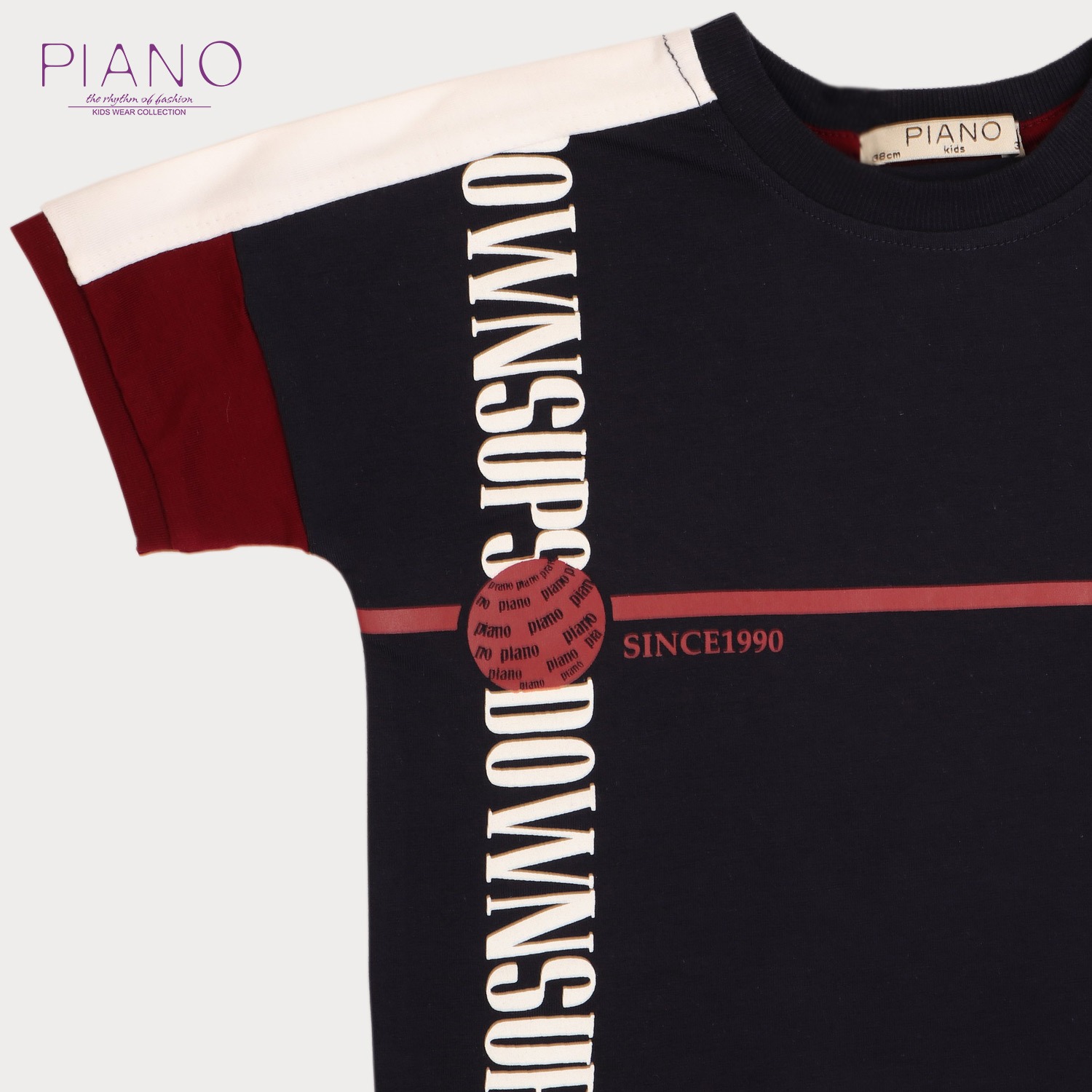 تیشرت‏ یکرو لایکرا آستین ‏برش‏ دار (ست با کد 1912)