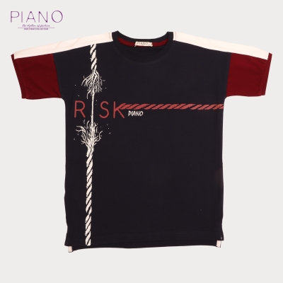 تیشرت‏ یکرو لایکرا آستین ‏برش‏ دار (ست با کد 1913)