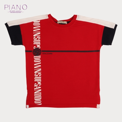 تیشرت‏ یکرو لایکرا آستین ‏برش‏ دار (ست با کد 1912)