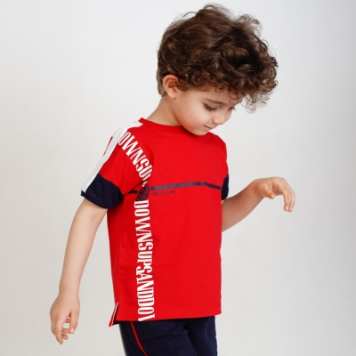 تیشرت‏ یکرو لایکرا آستین ‏برش‏ دار (ست با کد 1912)