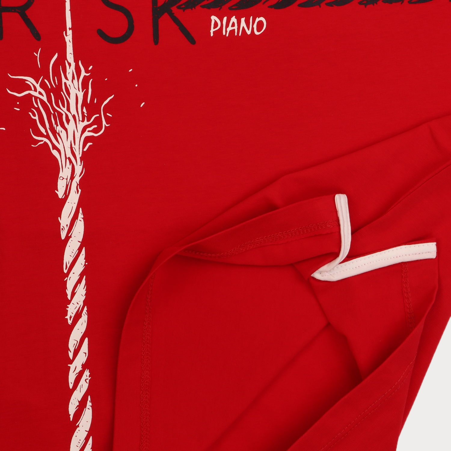 تیشرت‏ یکرو لایکرا آستین ‏برش‏ دار (ست با کد 1913)