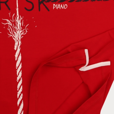 تیشرت‏ یکرو لایکرا آستین ‏برش‏ دار (ست با کد 1913)