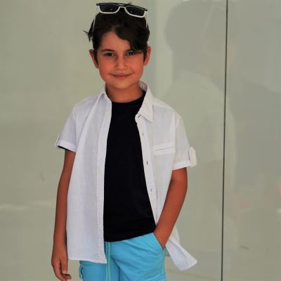 شومیز لینن ‏اسلپ ‏یقه ‏کلاسیک