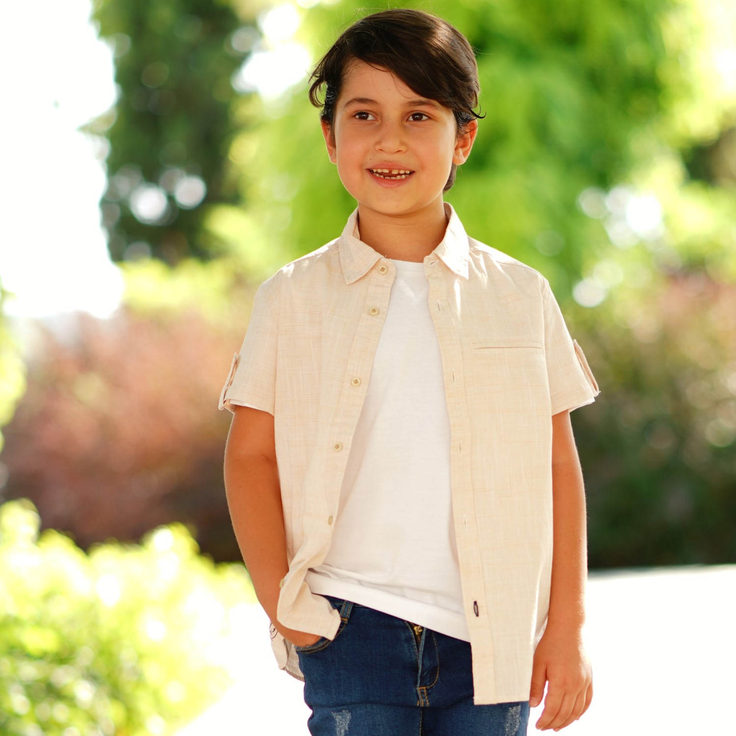 شومیز لینن ‏اسلپ ‏یقه ‏کلاسیک