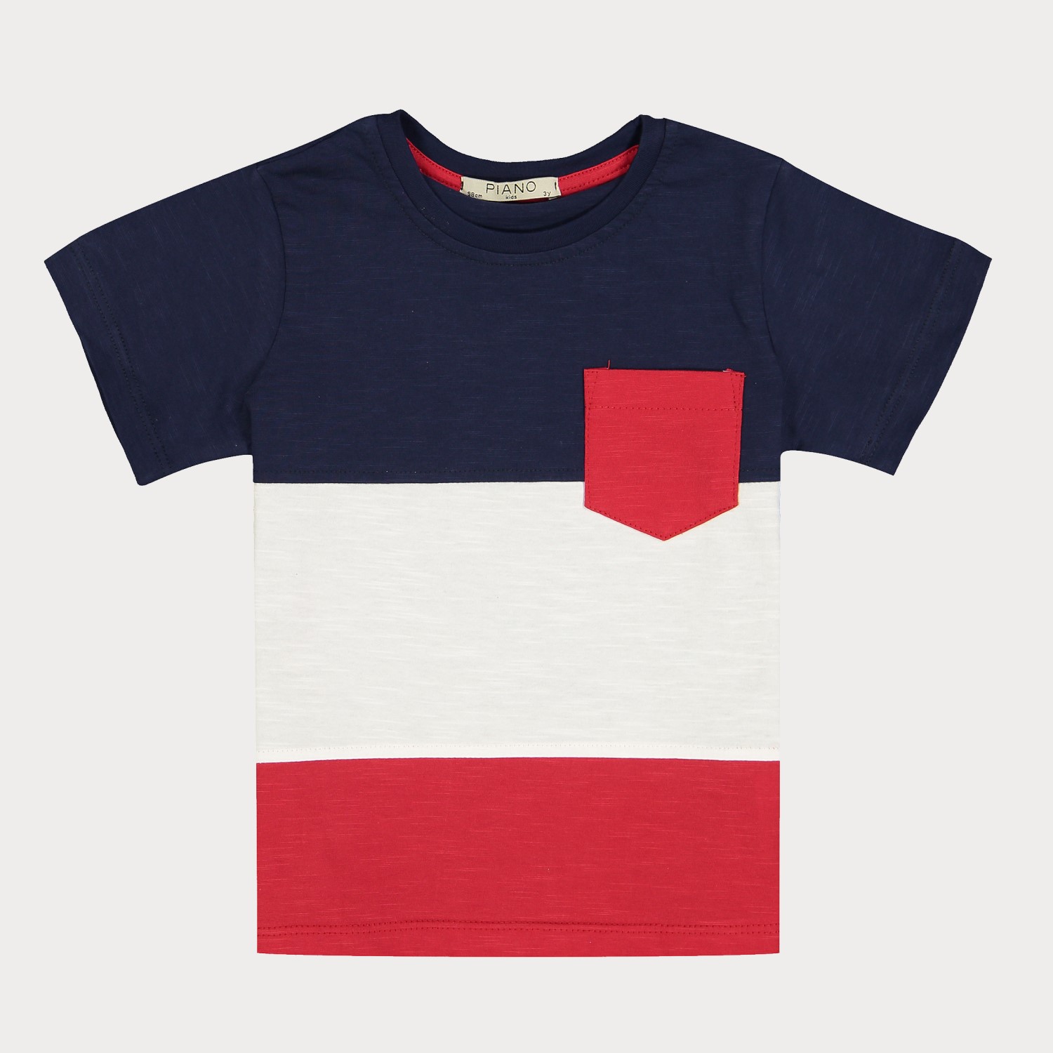 تیشرت ‏یکرو اسلپ ‏با برش‏ و جیب