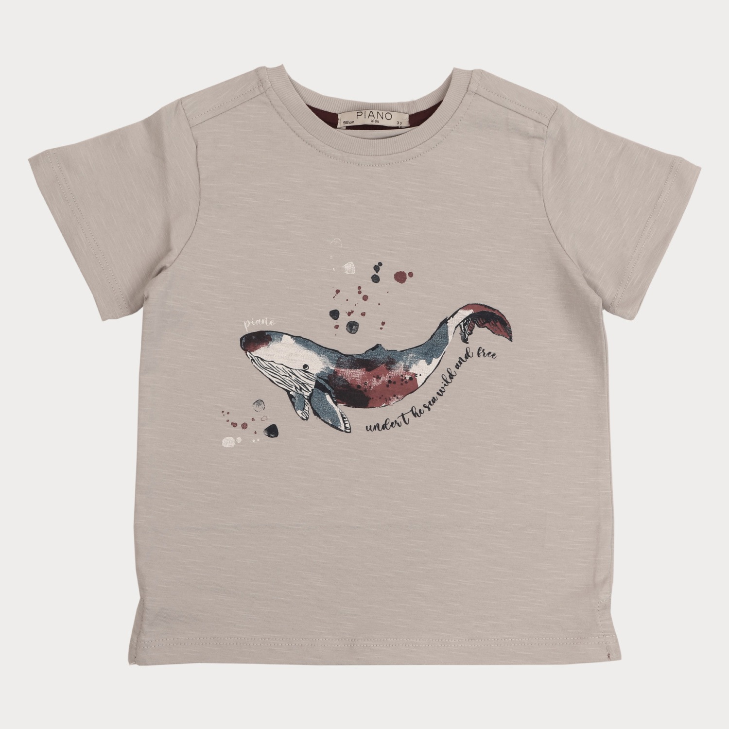 تیشرت‏ یکرو اسلپ ‏سرشانه ‏برگشته (ست با کد 1925)