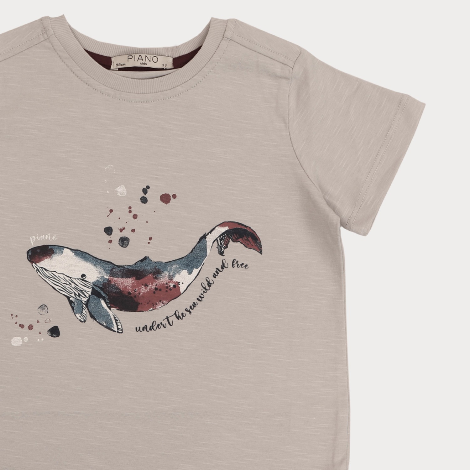 تیشرت‏ یکرو اسلپ ‏سرشانه ‏برگشته (ست با کد 1925)