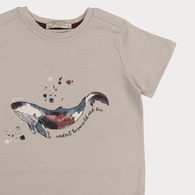 تیشرت‏ یکرو اسلپ ‏سرشانه ‏برگشته (ست با کد 1925)