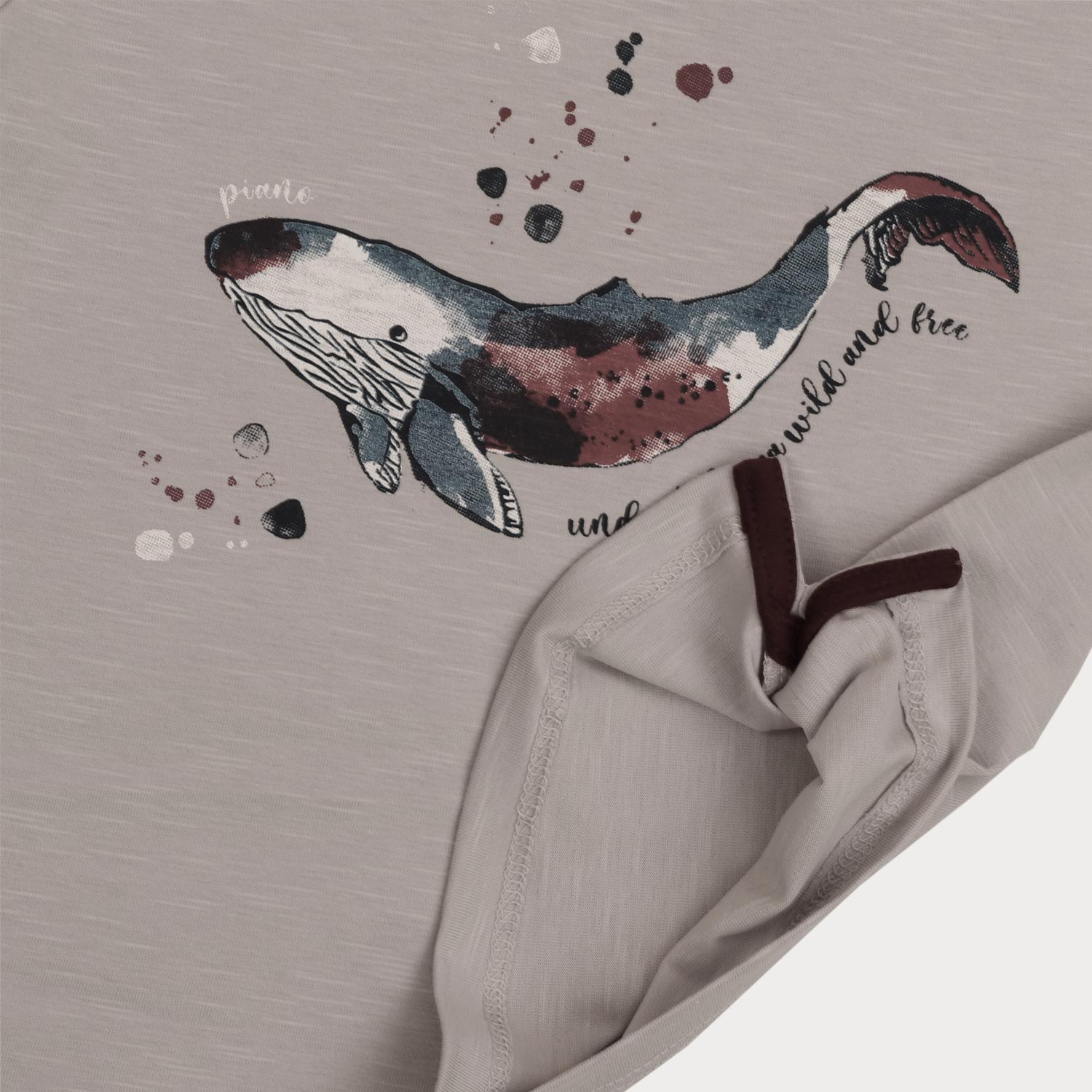 تیشرت‏ یکرو اسلپ ‏سرشانه ‏برگشته (ست با کد 1925)