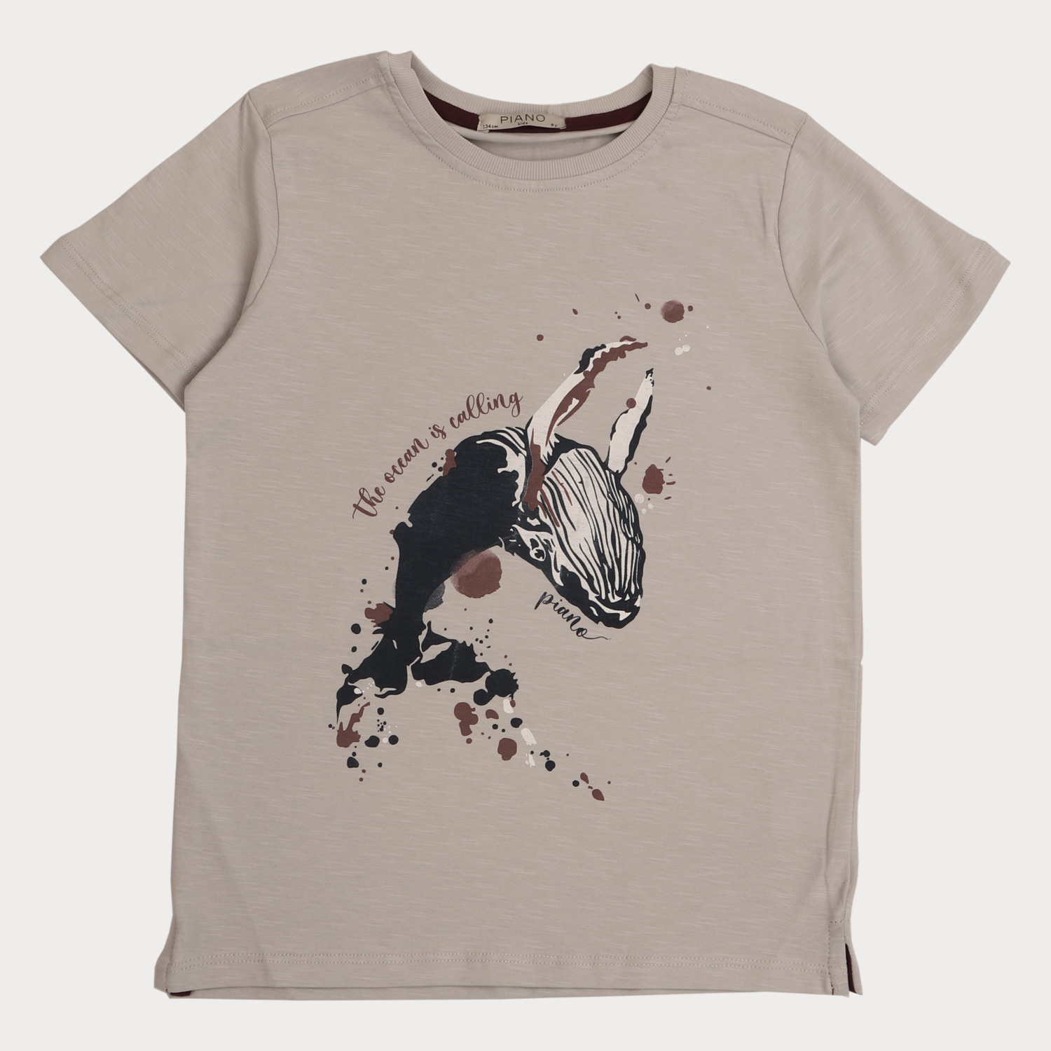 تیشرت‏ یکرو اسلپ ‏سرشانه ‏برگشته (ست با کد 1926)