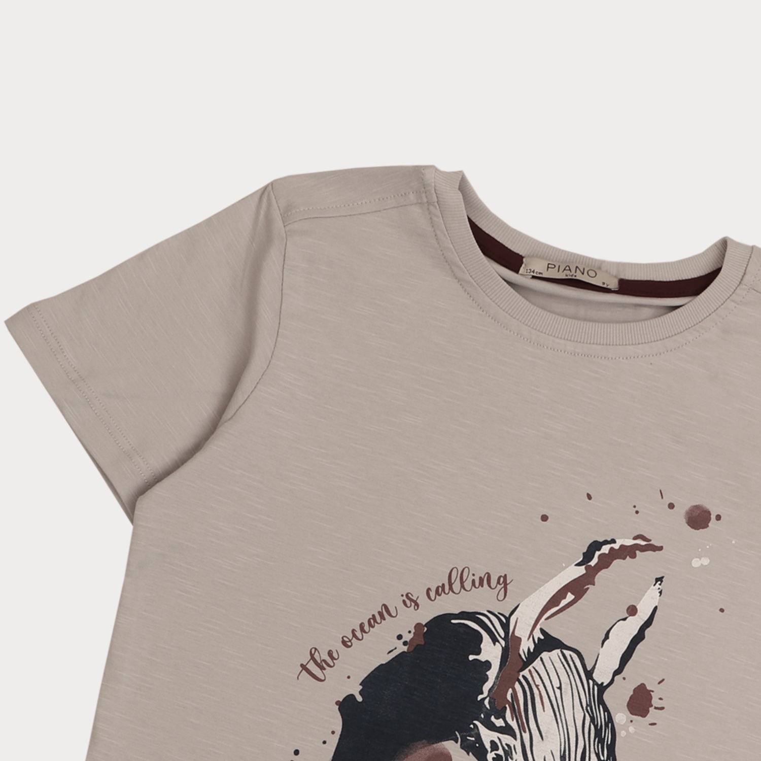 تیشرت‏ یکرو اسلپ ‏سرشانه ‏برگشته (ست با کد 1926)