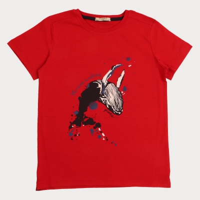 تیشرت‏ یکرو اسلپ ‏سرشانه ‏برگشته (ست با کد 1926)