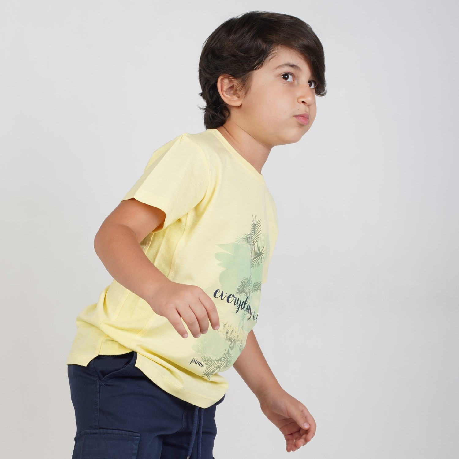 تیشرت‏ یکرو اسلپ ‏پهلو برش ‏دار