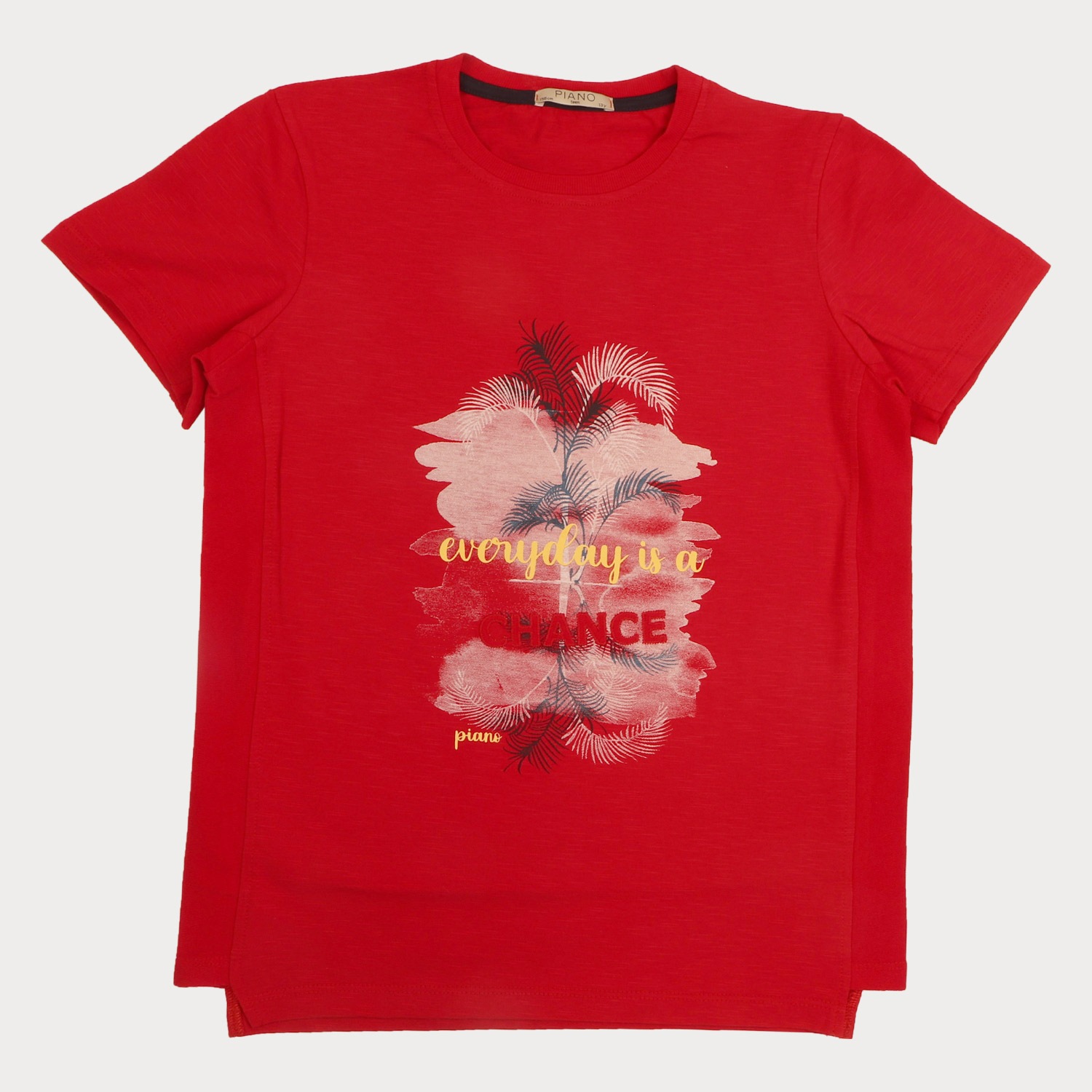 تیشرت‏ یکرو اسلپ ‏پهلو برش ‏دار