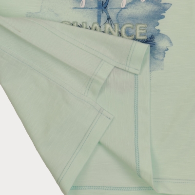 تیشرت‏ یکرو اسلپ ‏پهلو برش ‏دار