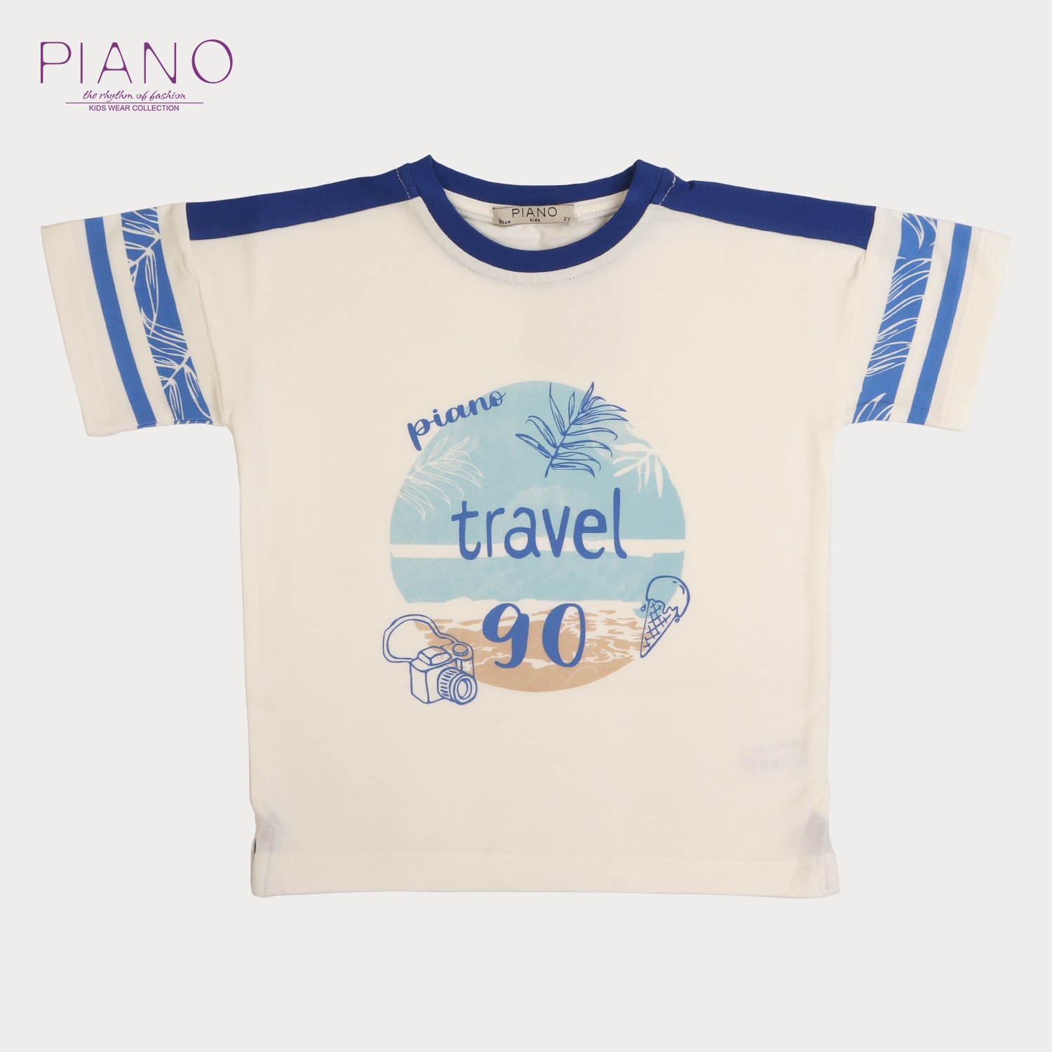 تیشرت‏ یکرو لایکرا سرشانه‏ برش‏ دار